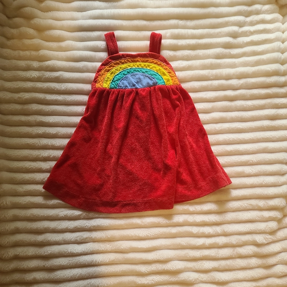 Gymboree Red and Yellow Dress with Bibs